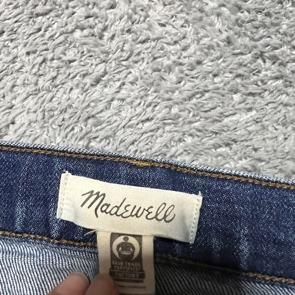 Madewell Maternity Jeans Womens 27 (30x26) Blue Classic Straight Stretch Cropped - Picture 5 of 12